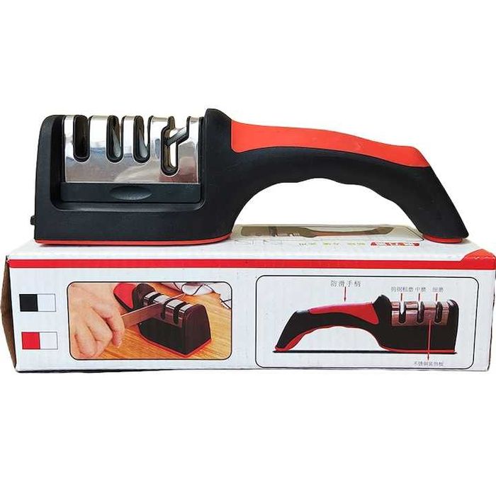 Ascutitor profesional de cutite,foarfece cu 4 trepte, otel Wolfram,nou