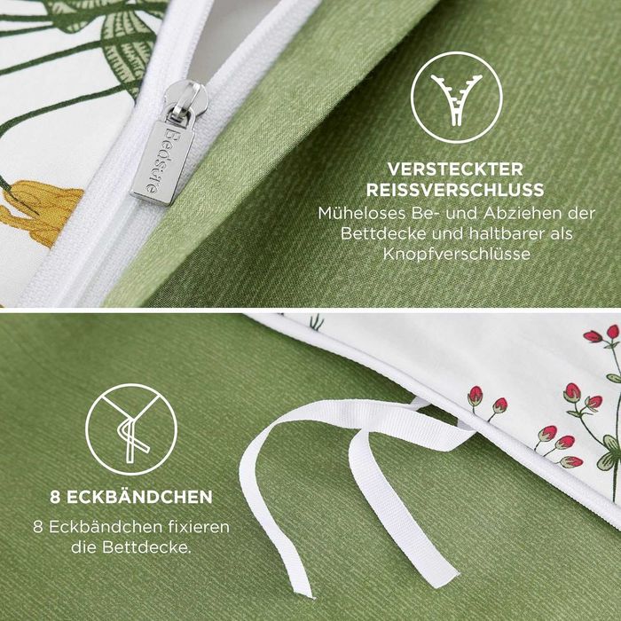 НОВ! Спален комплект от 100% памук, 4 части, 135x200 см