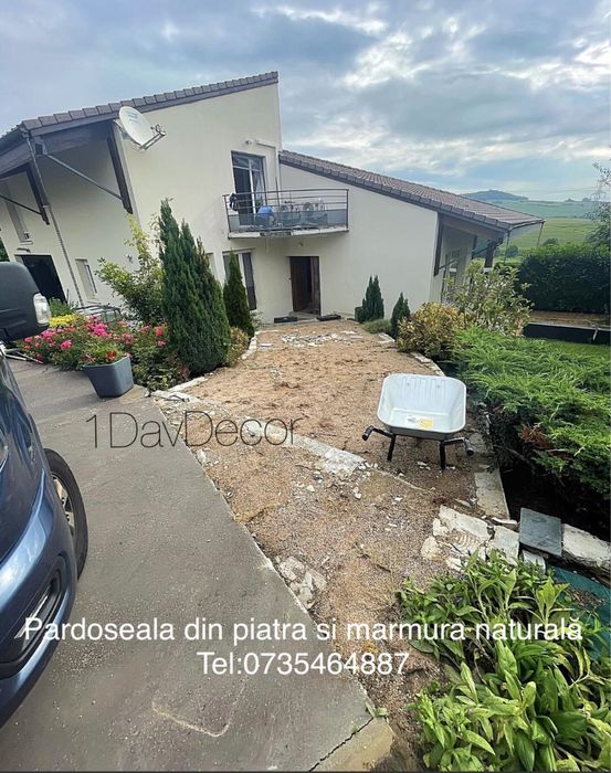 Covor din piatra si marmura naturala