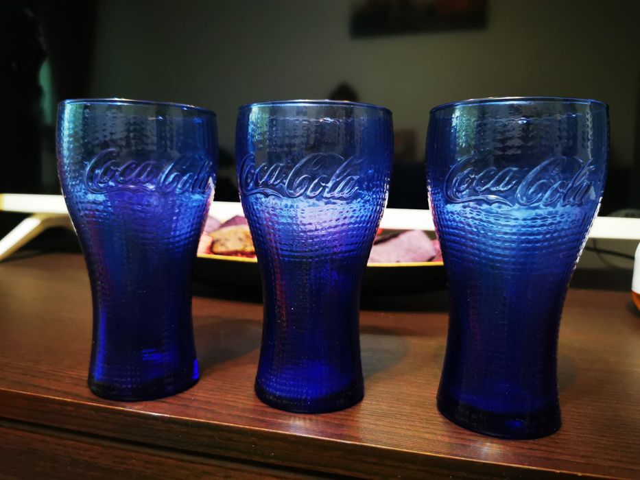 Pahare Coca Cola Gold retro