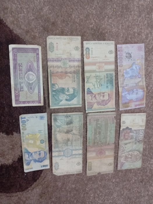 Lot bancnote vechi pentru colectionari