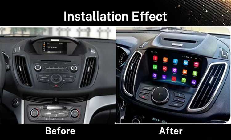 Navigatie Android 14 Ford Kuga Waze YouTube CarPlay +CAMERA