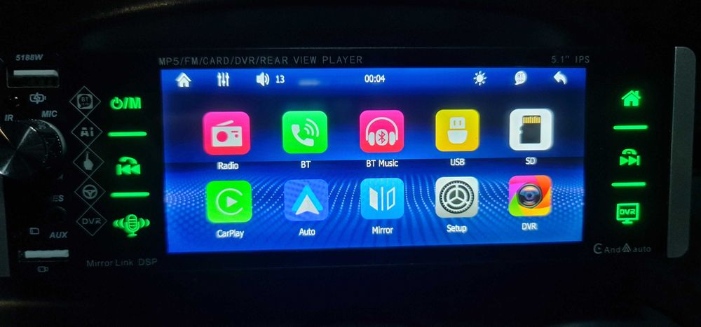 Универсална Мултимедия android auto DIN 1, 12,95см. Тъчскрин Carplayer