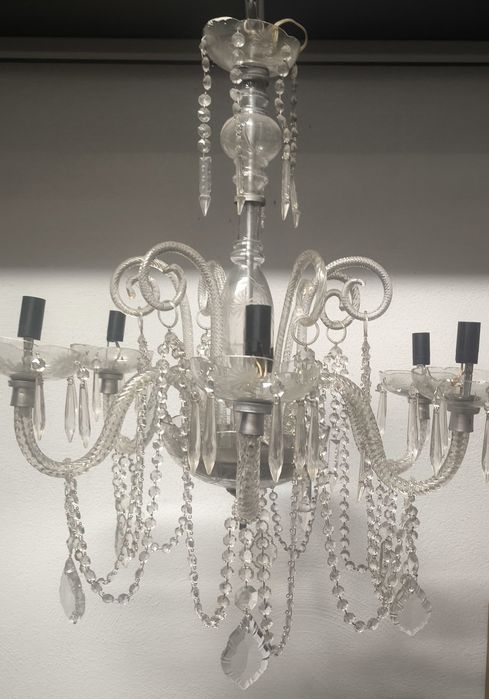 Кристален полилей стъкло Мурано