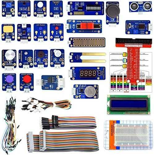 Нов Учебен Комплект Adeept 24 Модула за Raspberry Pi 4/3/2 B/B+ + Кодове