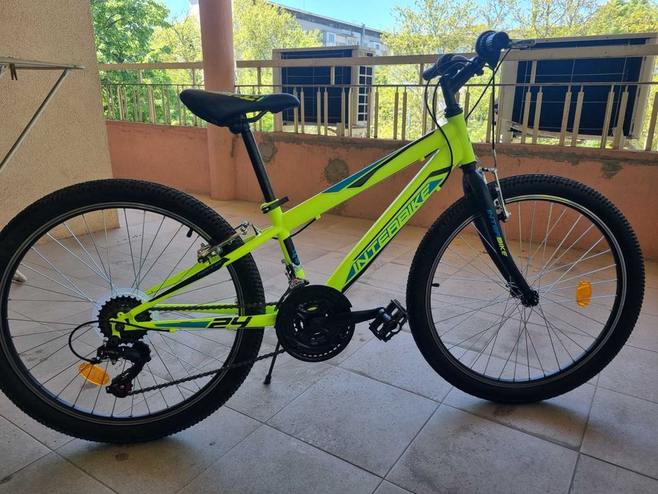 Велосипед INTERBIKE  24 цола", 18 скорости , зелен