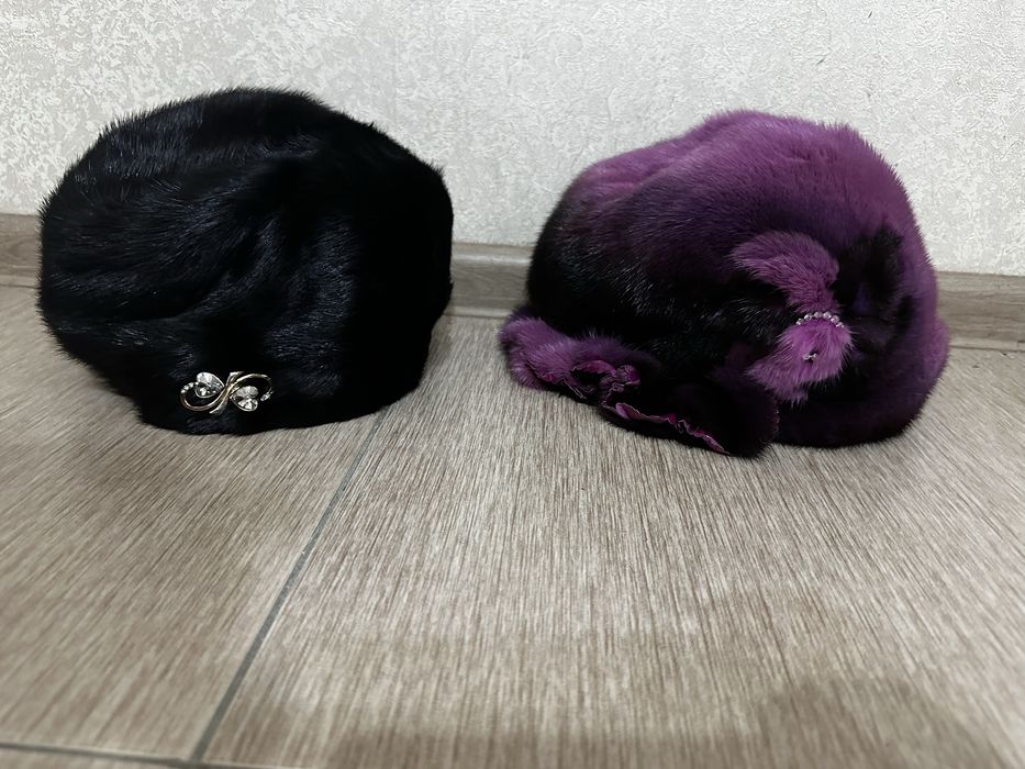 Шапки норковые фабричные новые