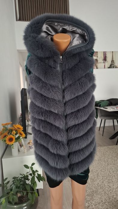 Vesta din  blana  naturala, marime M
