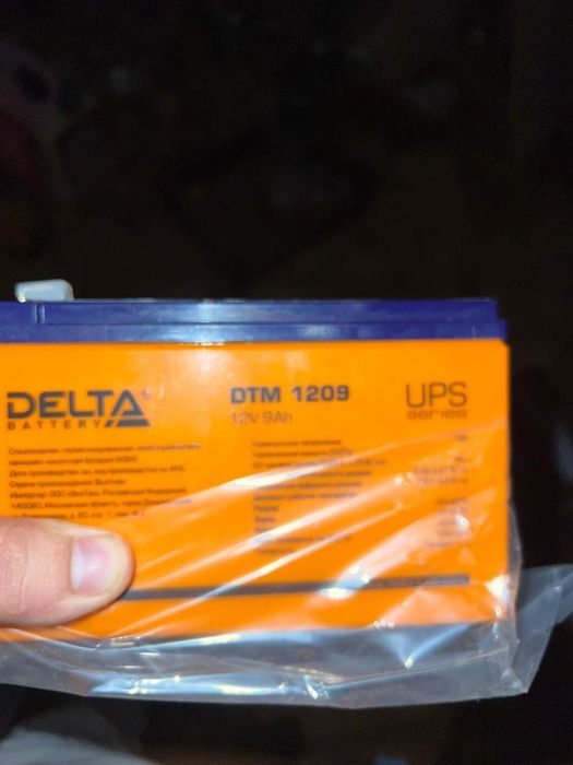Аккумулятор Delta DTM 1209 L (12В, 9Ач