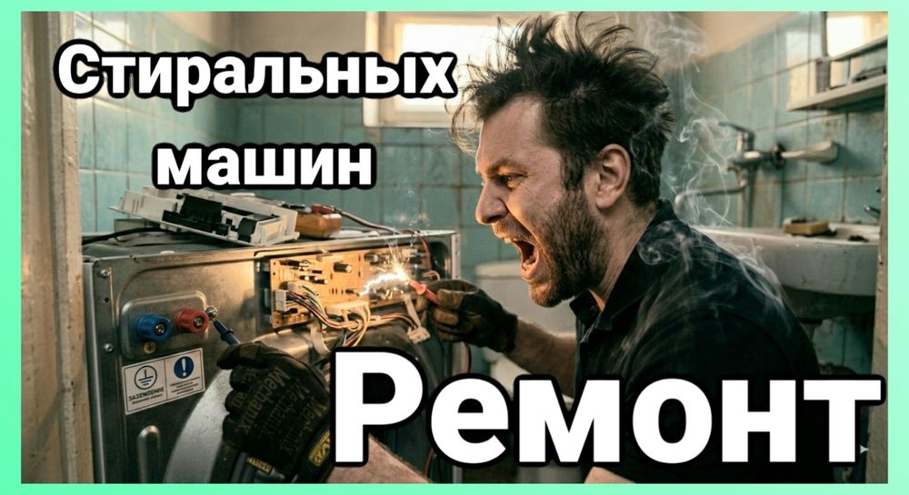 Ремонт стиральных машин  Тараз. Не сливает, течет, шумит