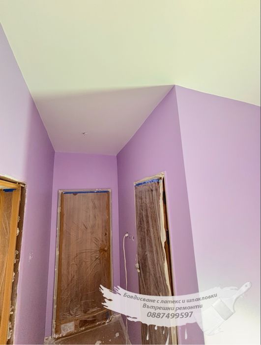 Вътрешни ремонти, боядисване шпакловки, гаранция за качвство