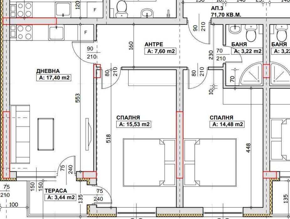Продава се Тристаен апартамент в Благоевград, Широк център - 83 кв.м за 1292 €/кв.м - Снимка #1