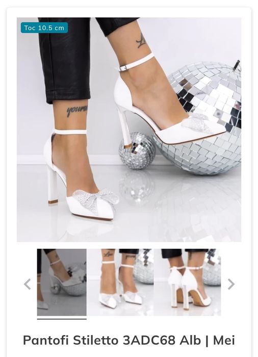 Pantofi Stiletto Albi, marimea 38