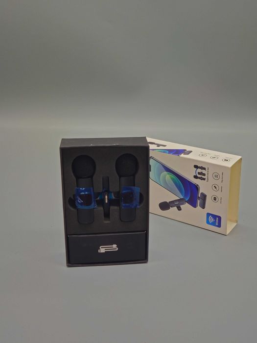 Безжичен Lavalier микрофон с Lightning конектор за iPhone,iPad- 2 броя