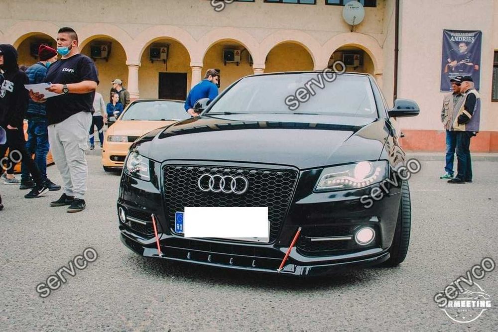 Prelungire splitter bara fata Audi A4 B8 2007-2011 v3 - Maxton Design