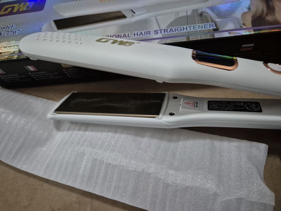 Placa ceramica de indreptat parul, GW-7707, 30W, alba