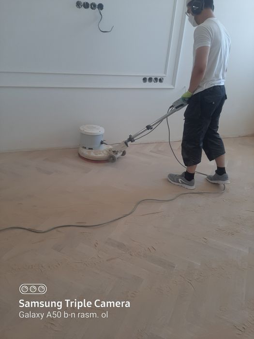 Шлифовка pol паркет ламинат палубни пол