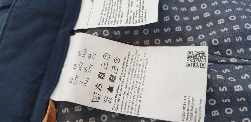 Hugo Boss Schino Taber Stretch Tapered Fit 31/32 Оригинал! Мъж Пантало