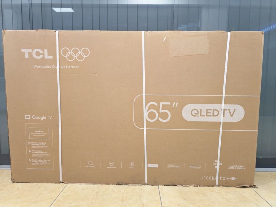 65" TCL 65P7K Qled GOOGLE TV YETTEL гаранция до 2028 година