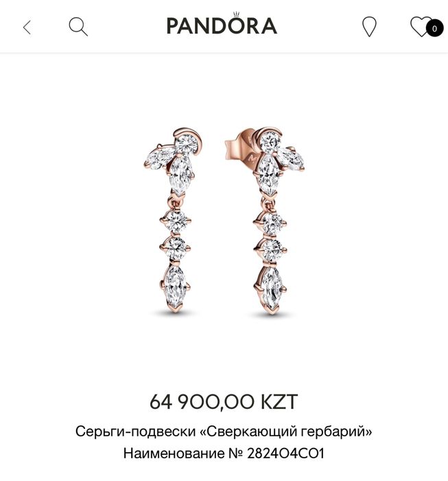 Серьги Pandora