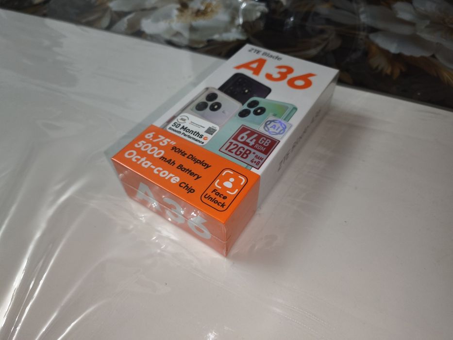Смартфон ZTE Blade A36 64gb/4gb+8gb