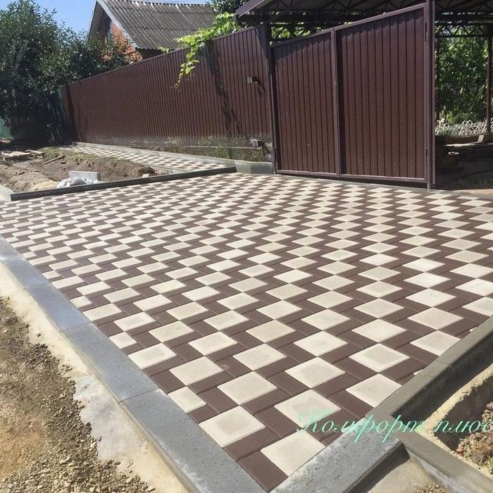 Укладка брусчатки 1500