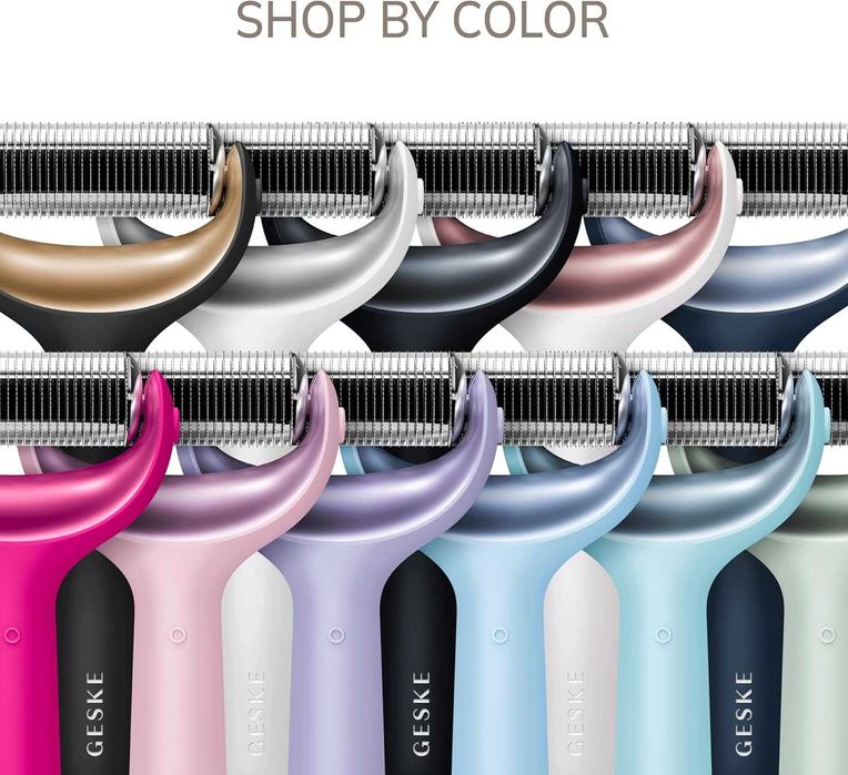 Електрически дермаролер GESKE 9-в-1 - Микроигли и Розов кварц (Нов)