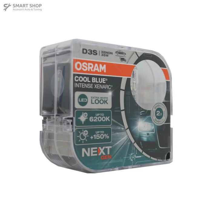 Set 2 Becuri Auto Xenon OSRAM XENARC COOL BLUE INTENSE NEXT GEN D3S HID 66340CBN-HCB