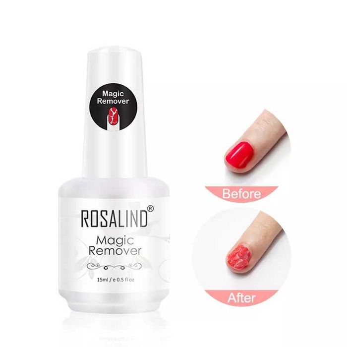 ROSALIND 15мл База , топ , обезмаслител , укрепител , каучукови