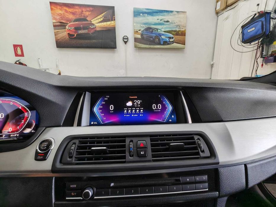 Навигация с ANDROID 14 8GB RAM 128GB HDD BMW F10 F11 БМВ Ф10 Ф11 Андроид CIC NBT + Apple Carplay