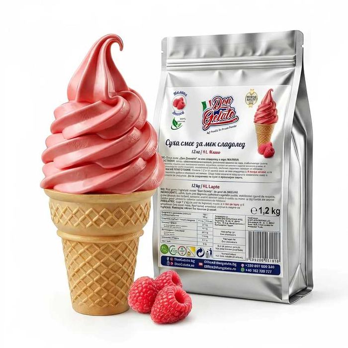 Сухи смеси за сладолед Don Gelato – Премиум качество с мляко, 12 вкуса