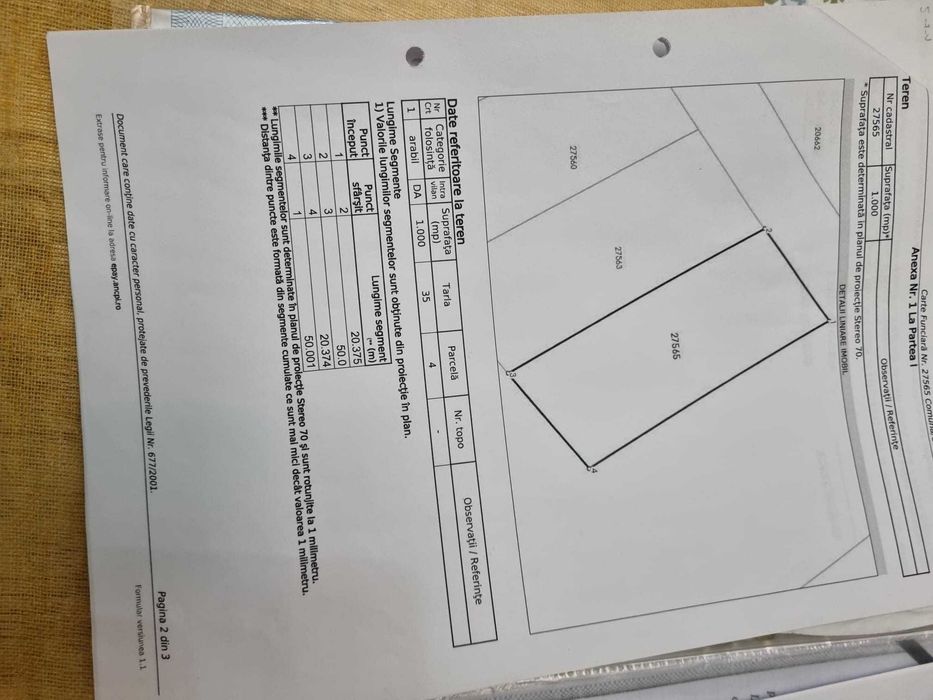 Vand teren Mariuta - Belciugatele-1000mp - Intravilan - 30€/mp-Direct Proprietar
