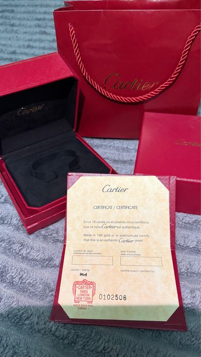 Оригинальная коробка Картье
