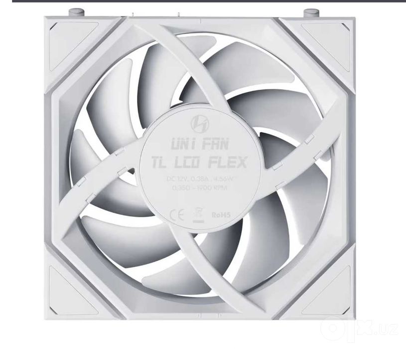 ' Вентилятор Lian Li UNI FAN TL LCD FLEX 120mm White (1 pack)