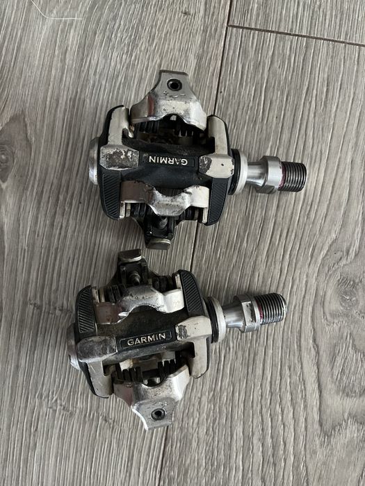 Pedale Garmin Rally XC100 powermeter (stânga) SPD – funcționale, stare bună