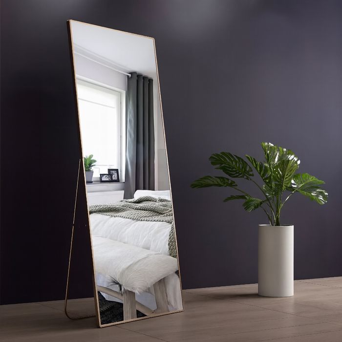 Зеркало Guzgu Max (1.80 × 0.80 м, золотая рама)