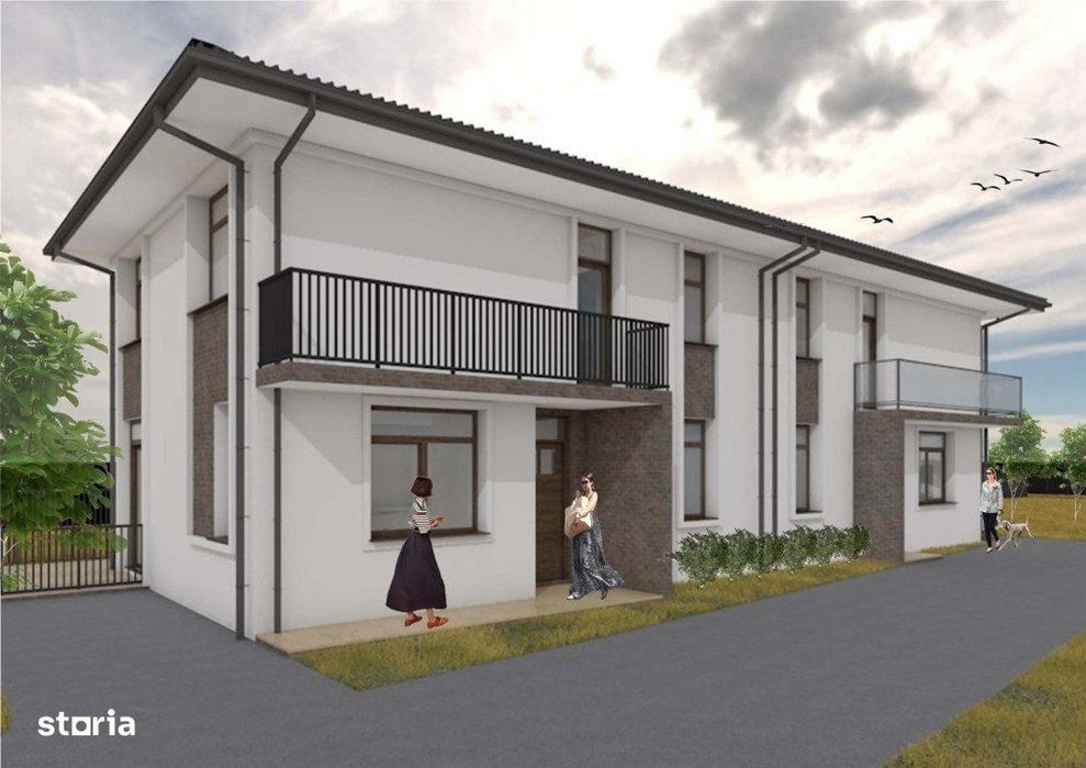 Duplex de vanzare, 100 mp, 250 teren, semifinisat, P+E, Gilau