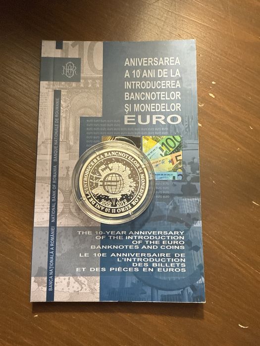 MONEDA BNR Introducerea Euro 10 lei 2012