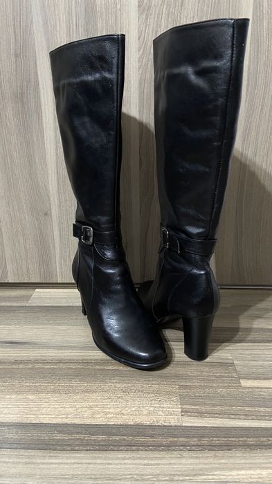 Cizme lungi din piele naturala, mar 36