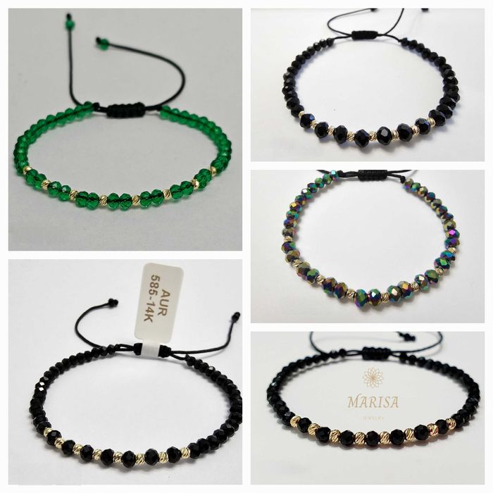 Bratari biluțe aur 14k