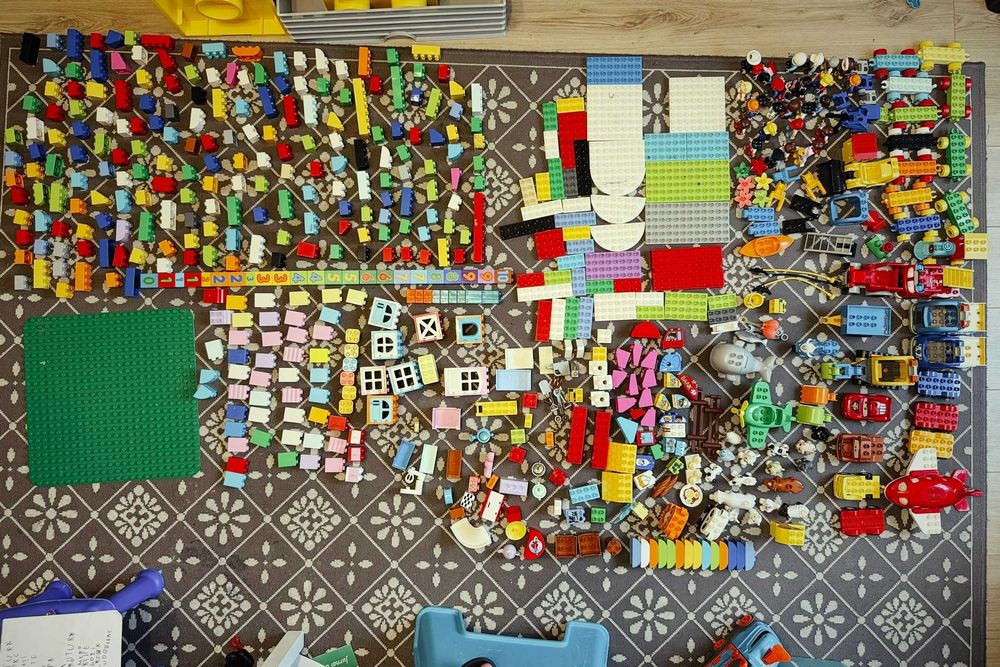 Mega lot LEGO DUPLO original – 8.2 kg, 500-550 piese, stare excelentă