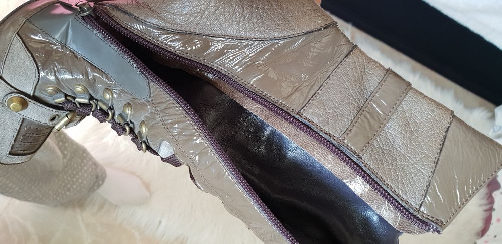 Дамски боти SHY от естествена кожа