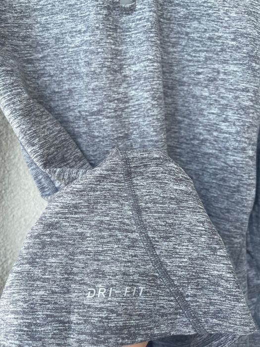 Bluza Nike Running Miler barbati marimea M gri sport fermoar 1/4