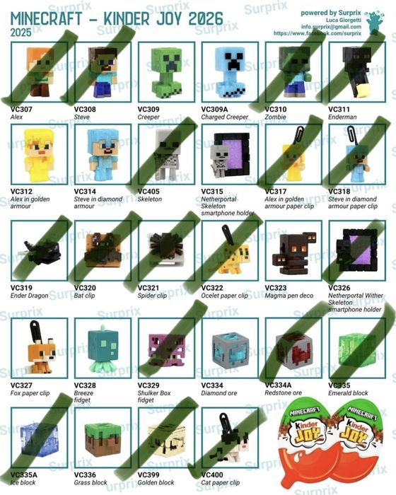 Minecraft kinder joy/майнкрафт киндер джой