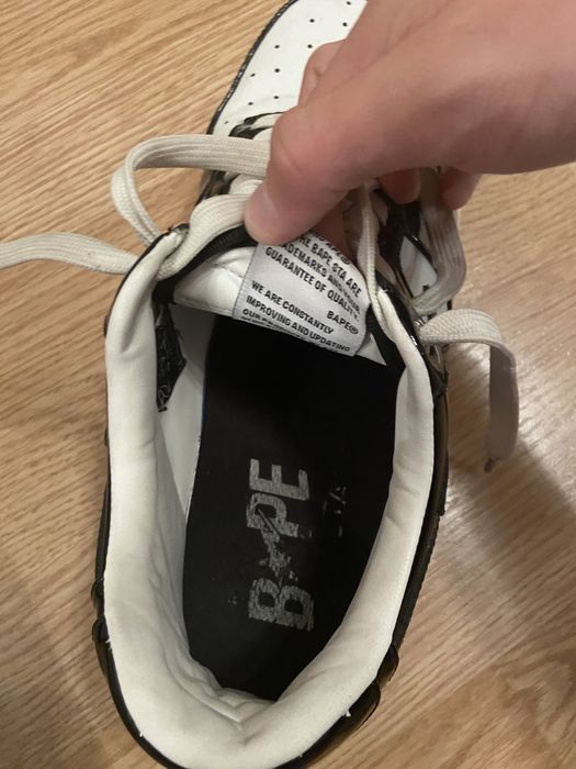 Bape sta black white