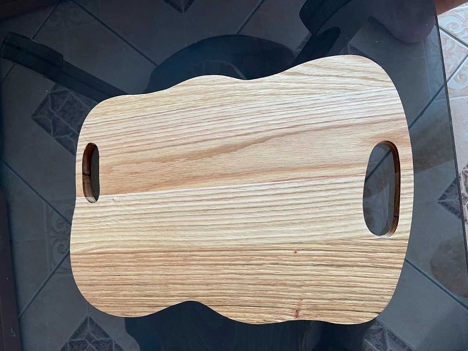 Platou de servire din stejar masiv 37×27 cm – Ménajeră cu 5 compartimente