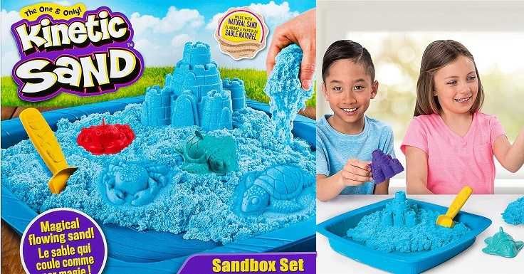 Кинетичен пясък, комплект за игра с пясъчник