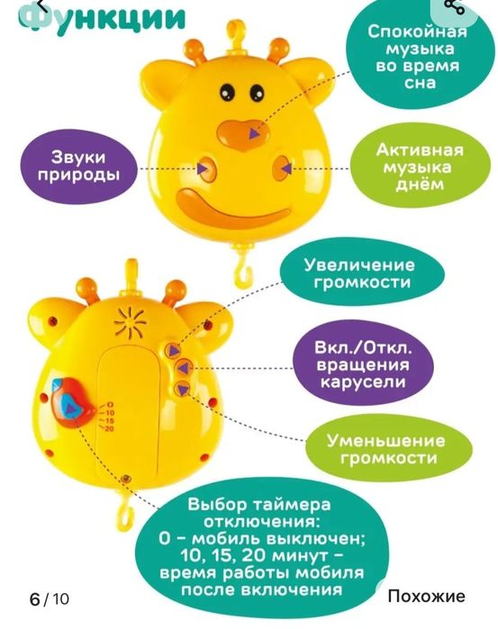 Мобиль для детской кроватки