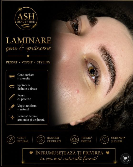 Laminare gene/sprancene, microblading, machiaj, pensat, tratament facial