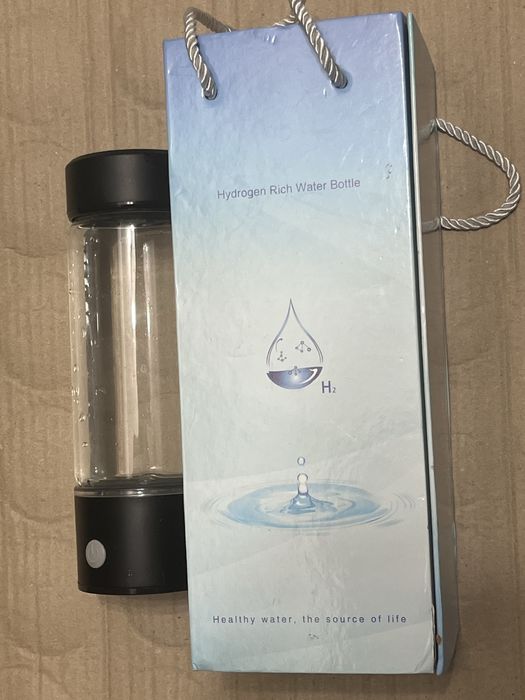 Sticlă cu generator de apă îmbogățită cu hidrogen H₂ – Hydrogen Rich Water Bottle